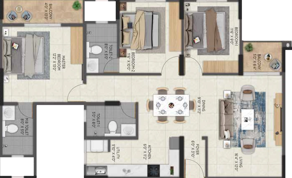 3 BHK Flat in Aratt Avant Twilight in Budigere Cross, Bangalore - Image 928513