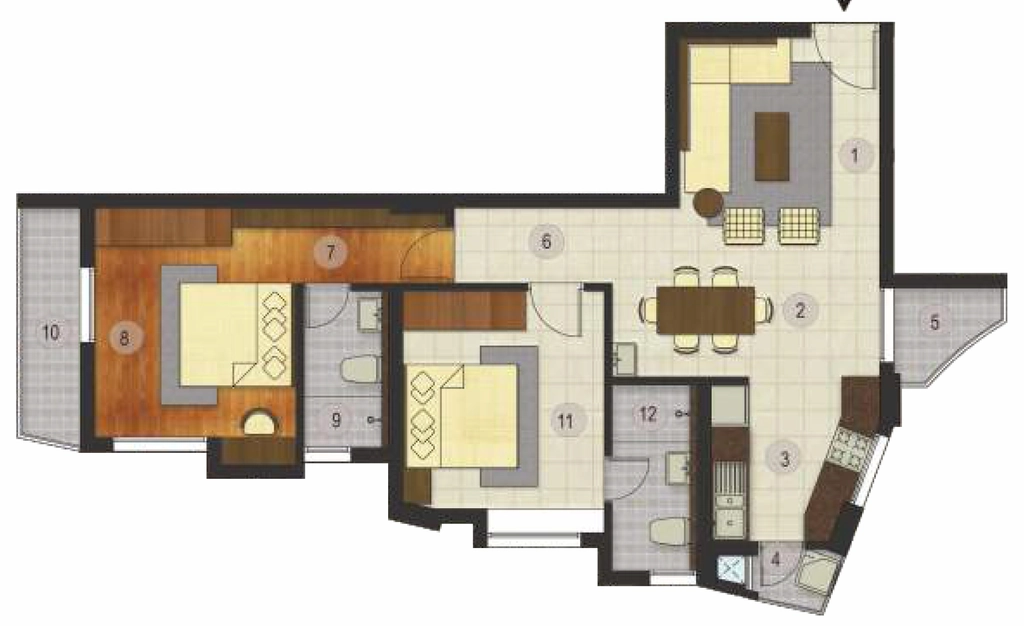 2 BHK Flat in Heather Felicity in Kowdiar, Thiruvananthapuram - Image 928848