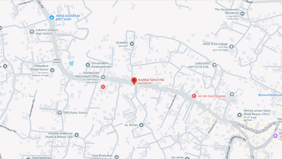 Location of Koyikkal Iconic in Pothencode, Thiruvananthapuram - Image 429613