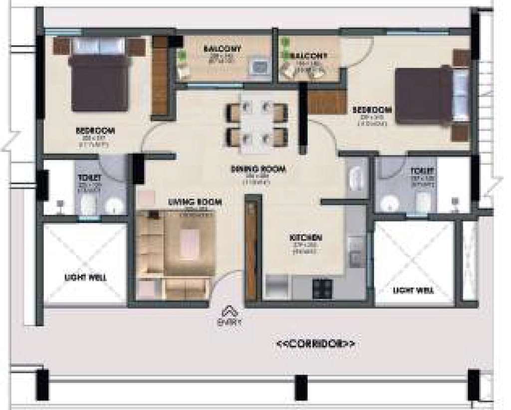 2 BHK Flat in Oceanus Ample Grace in Kazhakootam, Thiruvananthapuram - Image 928902