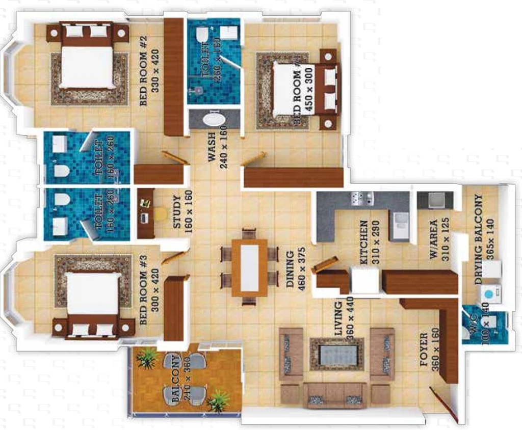 3 BHK Flat in Prime Anthem in Kowdiar, Thiruvananthapuram - Image 928835