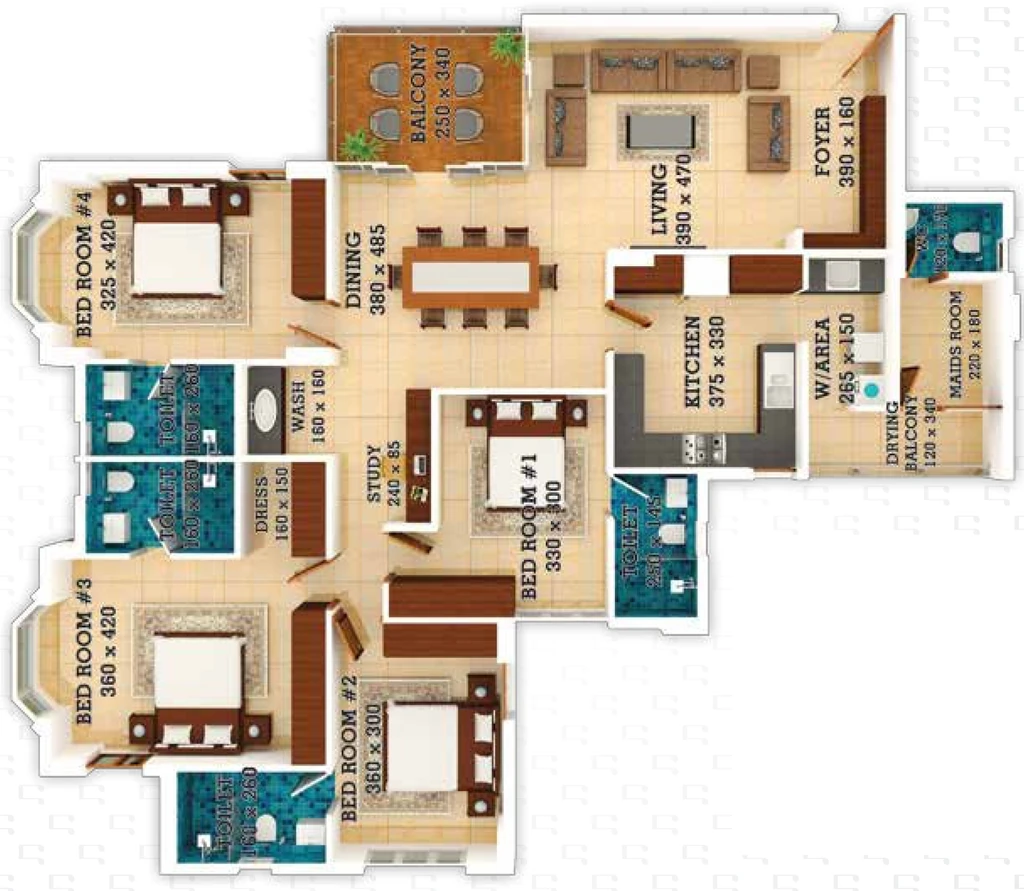 3 BHK Flat in Prime Anthem in Kowdiar, Thiruvananthapuram - Image 928836