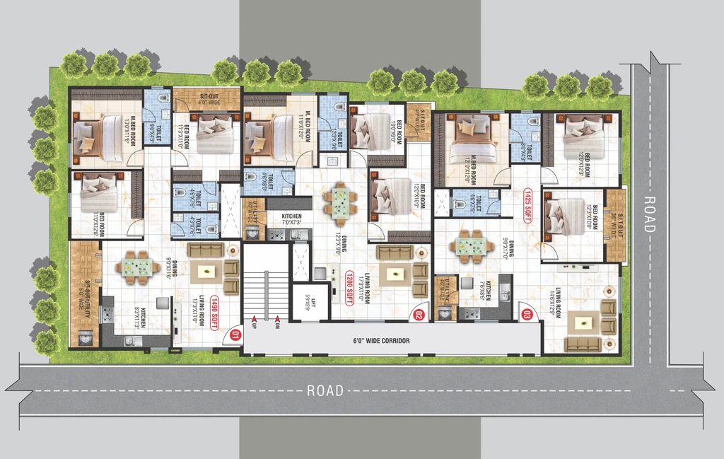Master Plan of Dwaraka Sai Manor in Ramamurthy Nagar, Bangalore - Image 428585