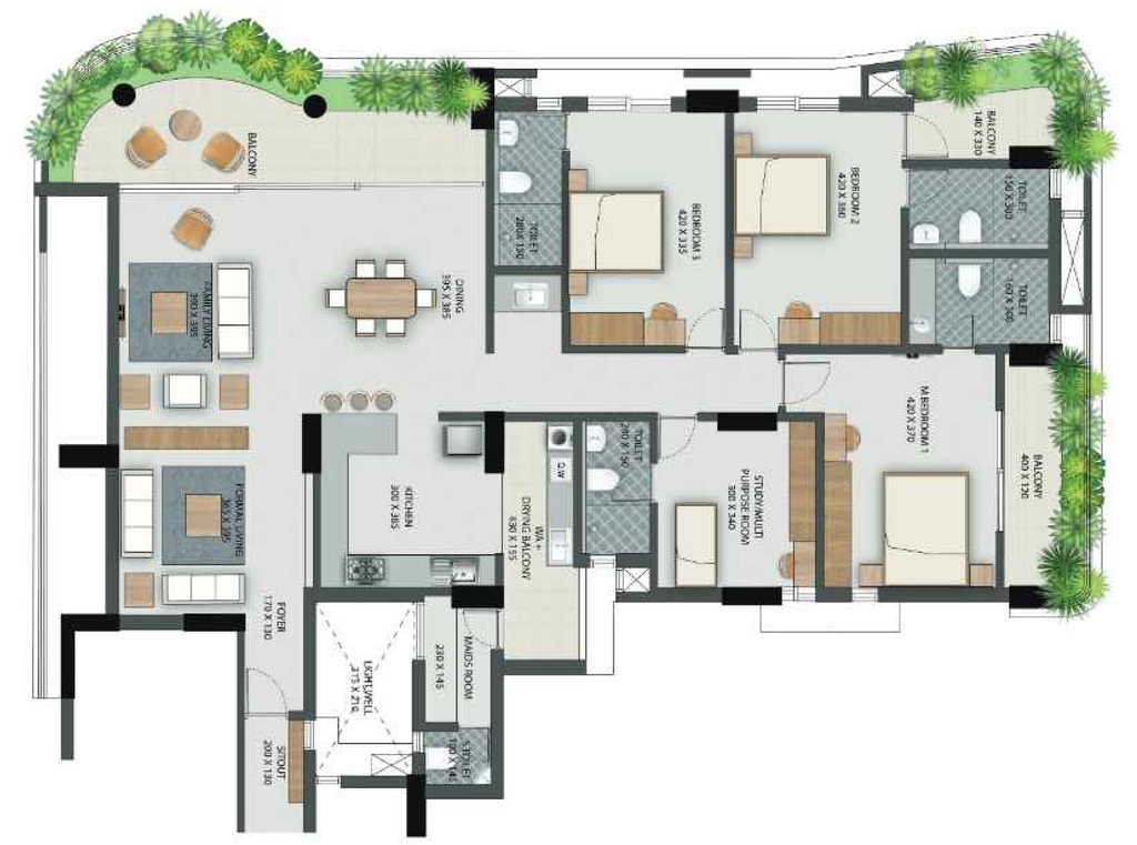 3.5 BHK Flat in Veegaland Amora in Maradu, Kochi - Image 928530