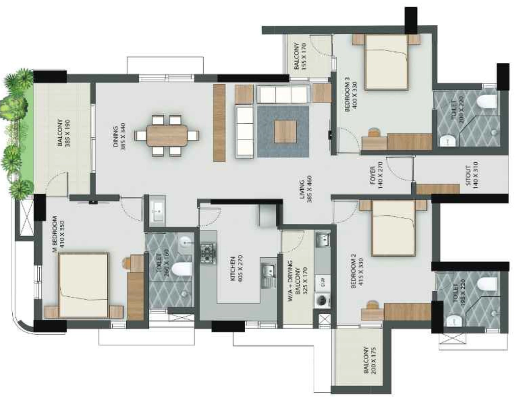 3 BHK Flat in Veegaland Amora in Maradu, Kochi - Image 928527
