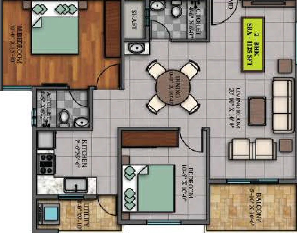 2 BHK Flat in Dwaraka Sai Balaji Residency in Whitefield, Bangalore - Image 928532