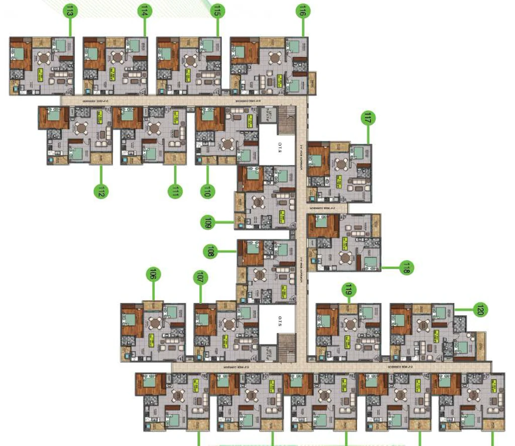 Floor Plan of Dwaraka Sai Balaji Residency in Whitefield, Bangalore - Image 428594