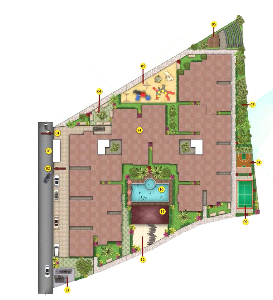 Master Plan of Dwaraka Sai Balaji Residency in Whitefield, Bangalore - Image 428593