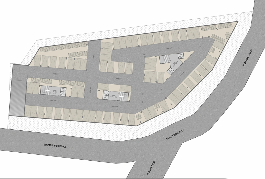 Master Plan of Commercial Om Exotica in Waghodia Road, Vadodara - Image 428621