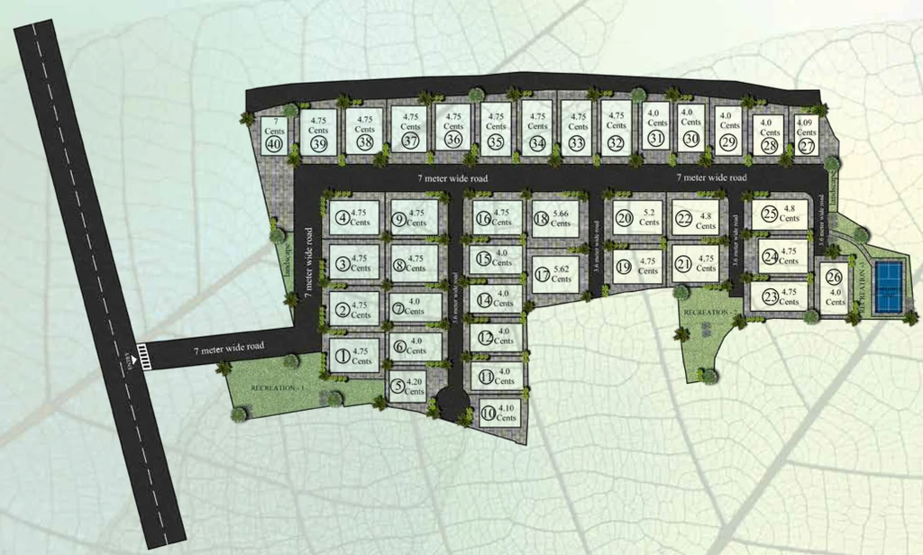 Master Plan of Chothys East Enclave in Mangalapuram, Thiruvananthapuram - Image 428649