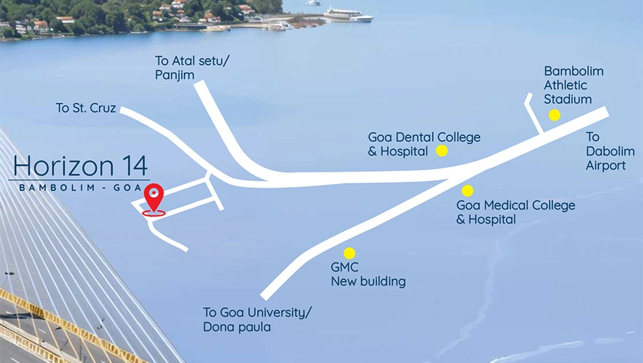 Location of Terra Horizon 14 in Bambolim, Goa - Image 428676