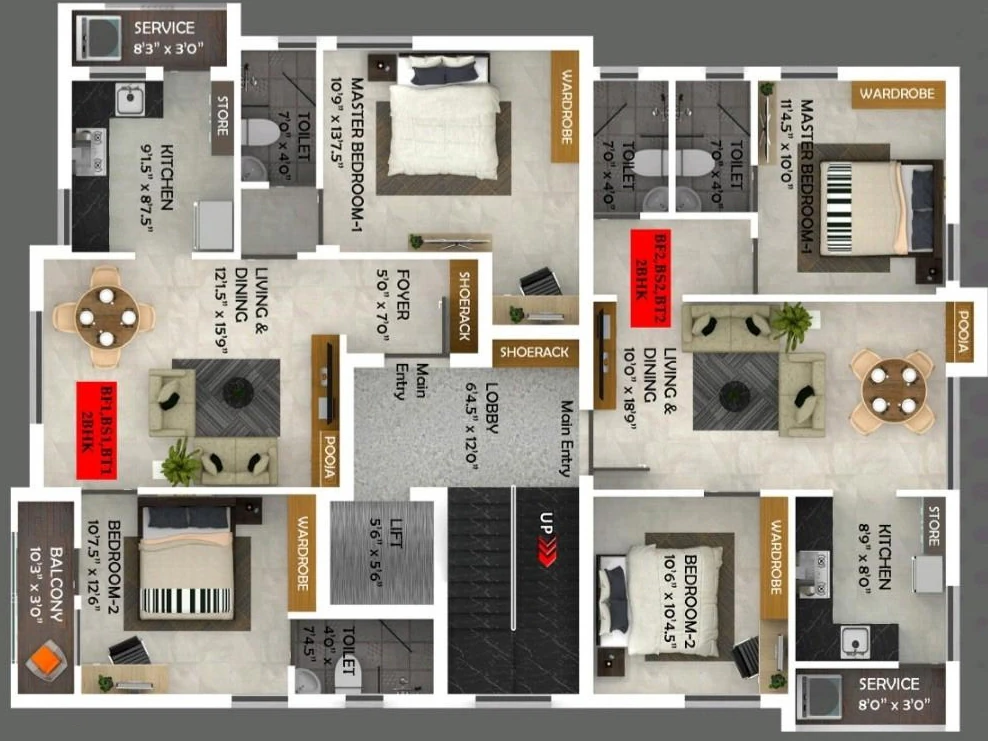 Floor Plan of JVC Kathir in Pallikaranai, Chennai - Image 428698