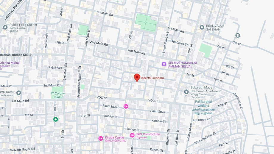 Location of Keerthi Subham in Pallikaranai, Chennai - Image 428714