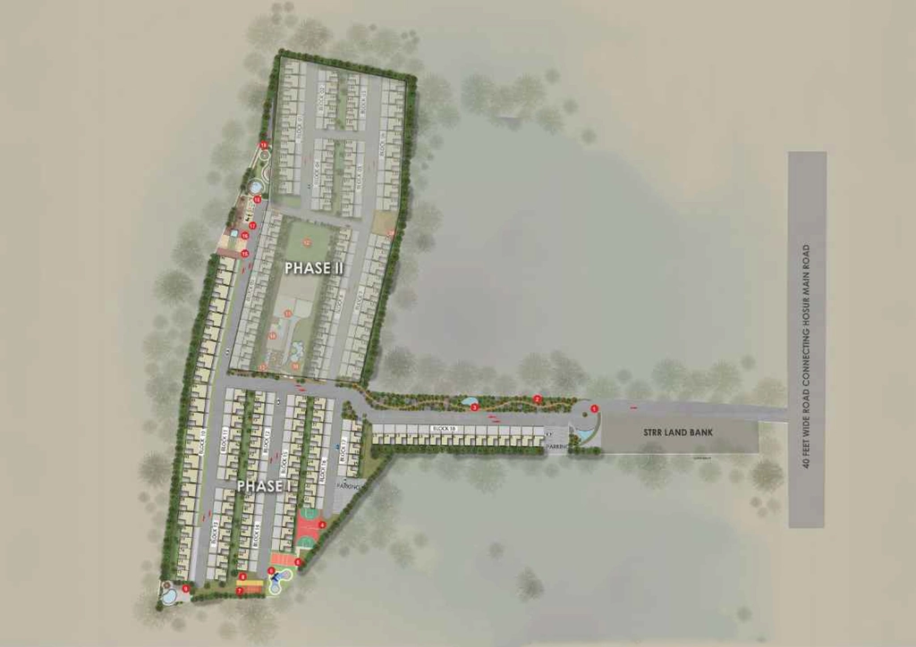 Master Plan of Gravity Smera Gardens in Attibele, Bangalore - Image 428748