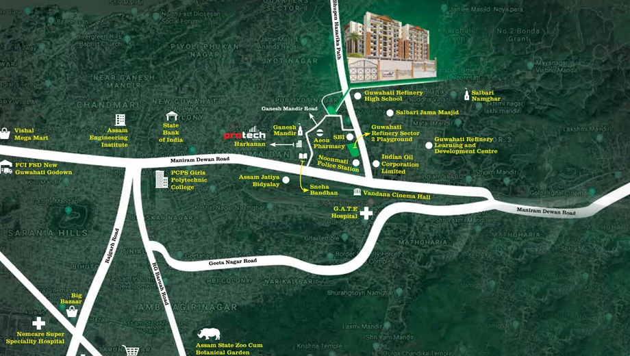 Location of Protech Akansha - Image 429030