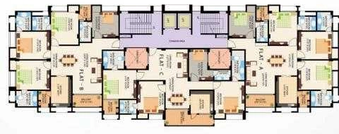 Floor Plan of Protech Heritage in Geeta Nagar, Guwahati - Image 429053