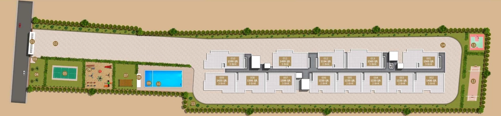 Master Plan of Global Edifice Orlean in Electronic City, Bangalore - Image 428768