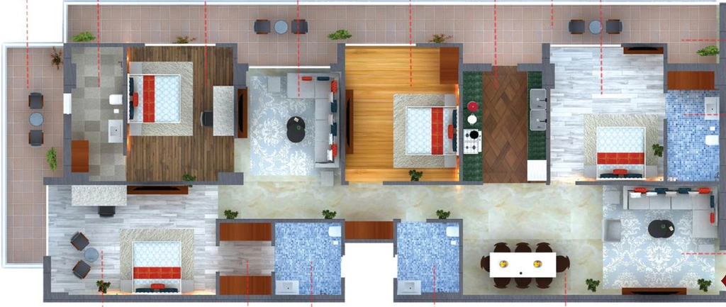 4 BHK Flat in ANM Galaxy Luxotica in Dalanwala, Dehradun - Image 928601