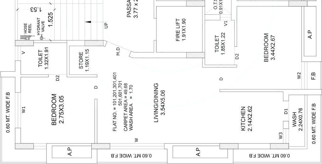 3 BHK Flat in Aastha Diamond Corner in Raiya, Rajkot - Image 928602
