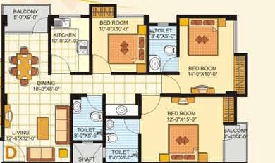 3 BHK Flat in Agrim Residency in Kahilipara, Guwahati - Image 928713