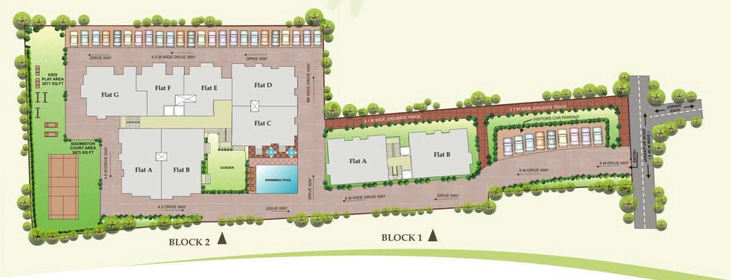 Master Plan of Agrim Residency in Kahilipara, Guwahati - Image 429161