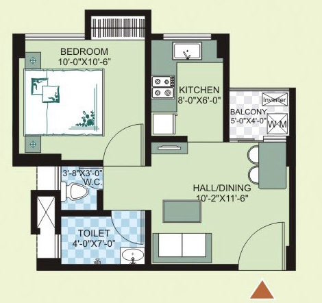 1 BHK Flat in Agrim Vista in Dharapur, Guwahati - Image 928720