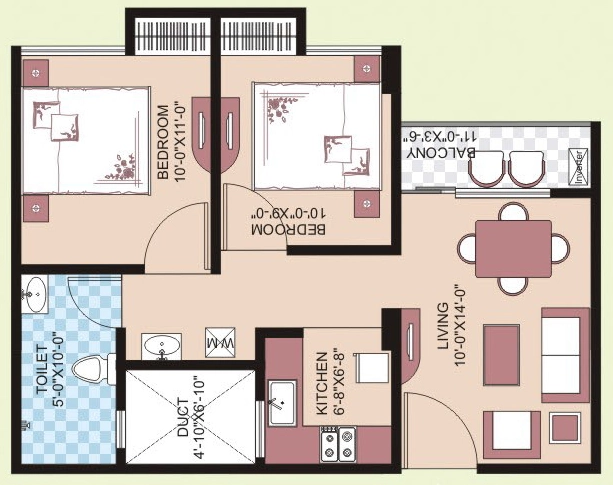 2 BHK Flat in Agrim Vista in Dharapur, Guwahati - Image 928721