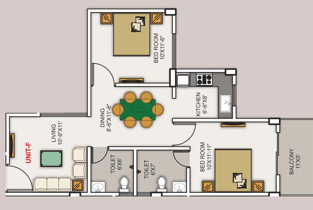 2 BHK Flat in Agrim View in Tetelia, Guwahati - Image 928725