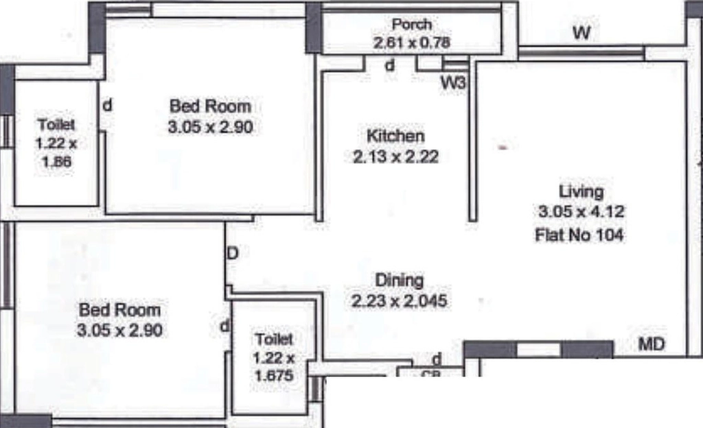 2 BHK Flat in Flora Unique in Raiya, Rajkot - Image 928622
