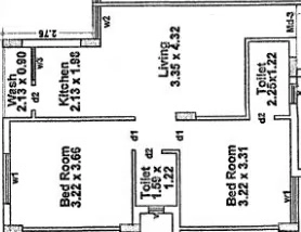 2 BHK Flat in Giriraj Sanidhya in Raiya, Rajkot - Image 928623
