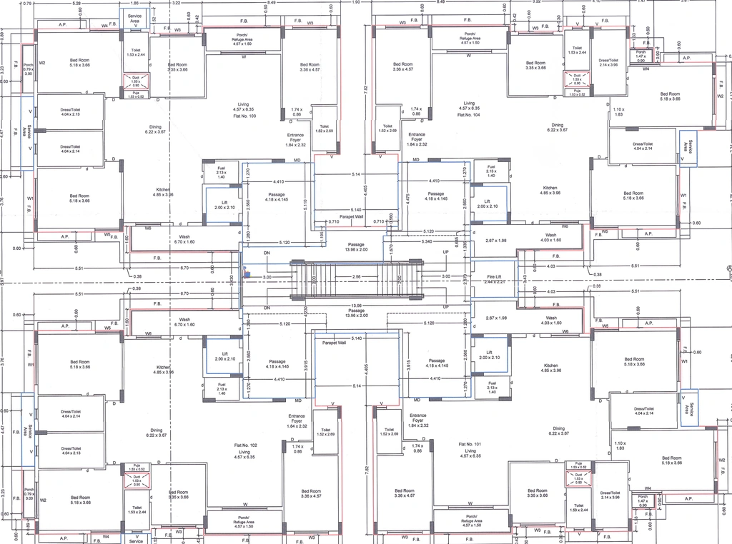 Floor Plan of Gokul Shree Nivas in Raiya, Rajkot - Image 428892