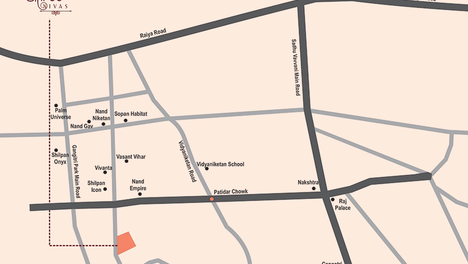 Location of Gokul Shree Nivas in Raiya, Rajkot - Image 428890