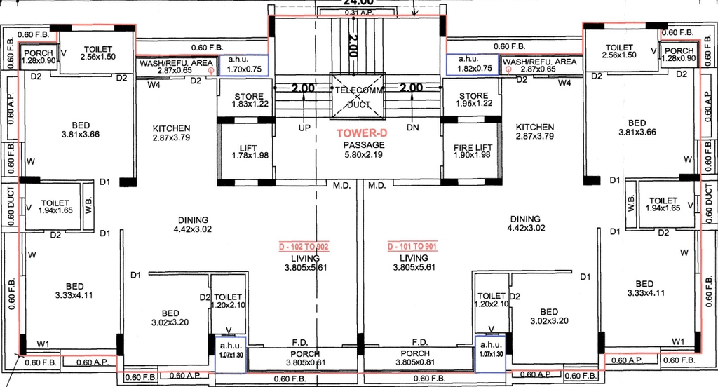 Floor Plan of Gokul Shree Palace in Raiya, Rajkot - Image 428899