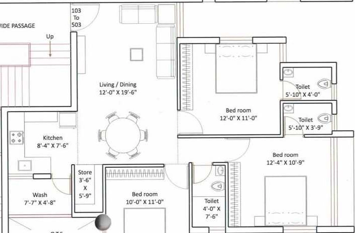 2 BHK Flat in Gunjan Basera in Raiya, Rajkot - Image 928634