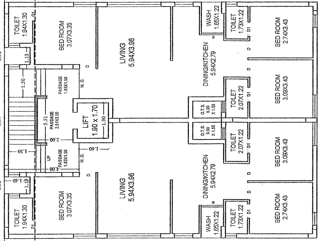 Floor Plan of Gurukrupa Avenue in Raiya, Rajkot - Image 428916