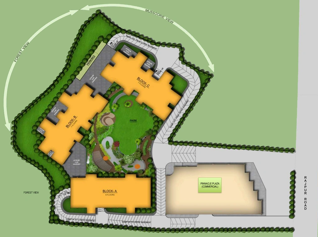 Master Plan of Disha Pinnacle Residency in Jakhan, Dehradun - Image 428922