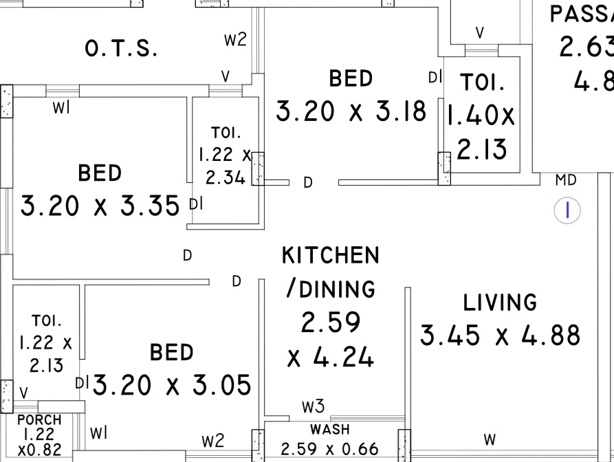 3 BHK Flat in Nand Basera in Raiya, Rajkot - Image 928645