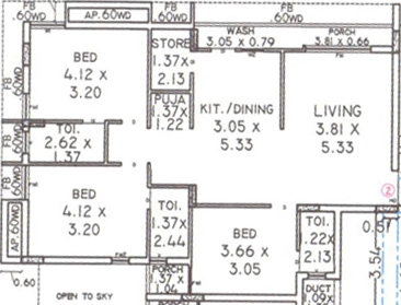 3 BHK Flat in Nand Vishram in Raiya, Rajkot - Image 928649