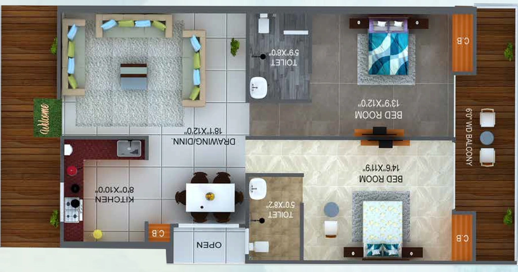 2 BHK Flat in Doon Aviral Kailasm in null, Dehradun - Image 928658