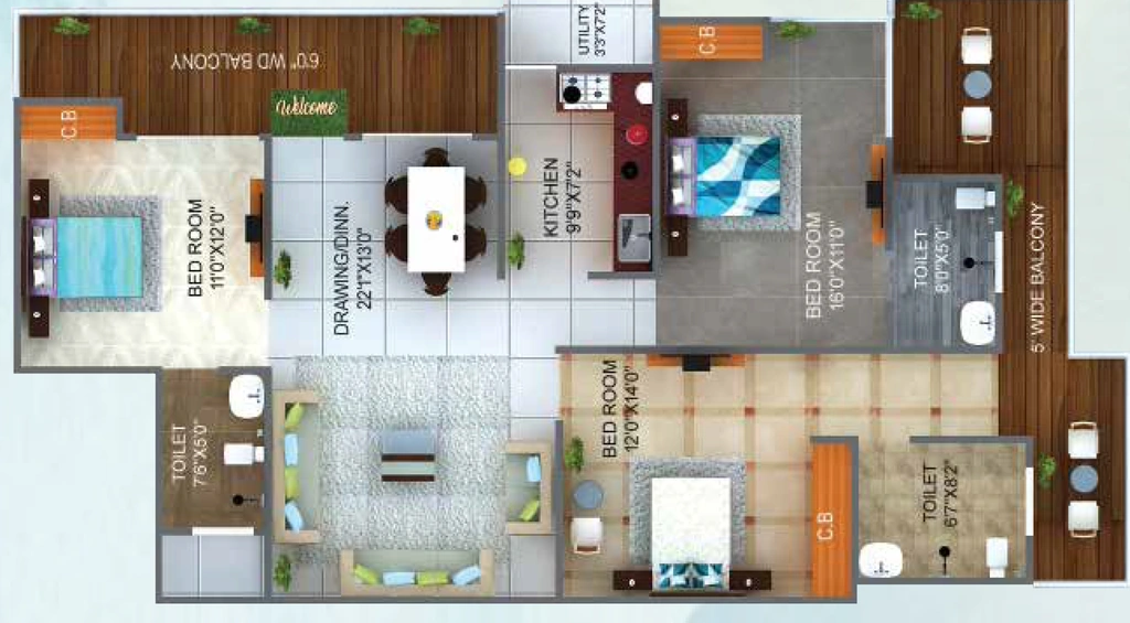 3 BHK Flat in Doon Aviral Kailasm in null, Dehradun - Image 928659