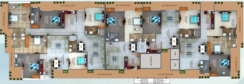 Floor Plan of Doon Aviral Kailasm in null, Dehradun - Image 428995