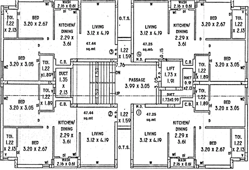 Floor Plan of Sahajanand Elegance in Raiya, Rajkot - Image 429078