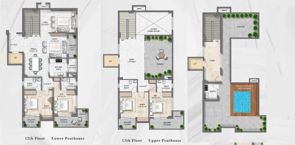 4 BHK Penthouse in Syndicate Grandeur in null, Guwahati - Image 928696