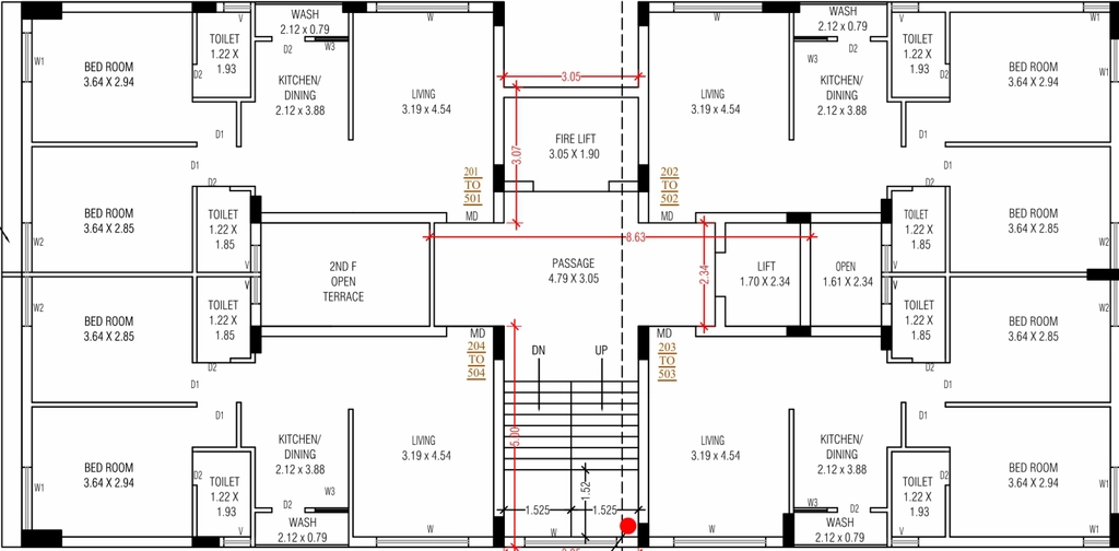 Floor Plan of Shivam Royal Lotus in Raiya, Rajkot - Image 429118
