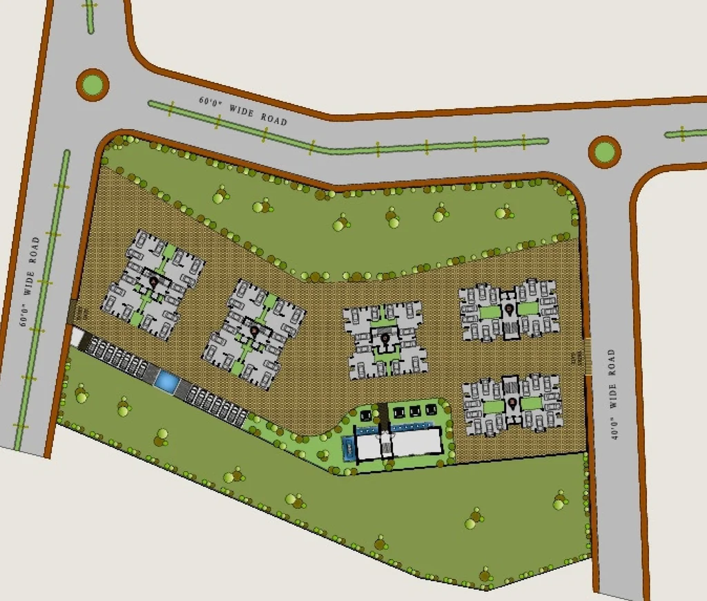 Master Plan of Sopan Heights in Raiya, Rajkot - Image 429137