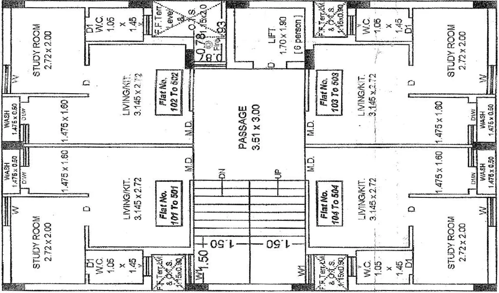 Floor Plan of Sunrise Villas in Raiya, Rajkot - Image 429151