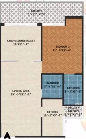 2 BHK Flat in Sawhney Isvaraa Nature Plus in Rajpur Road, Dehradun - Image 928730