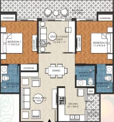 2 BHK Flat in Sawhney Isvaraa Nature Plus in Rajpur Road, Dehradun - Image 928731