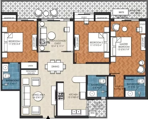 3 BHK Flat in Sawhney Isvaraa Nature Plus in Rajpur Road, Dehradun - Image 928733