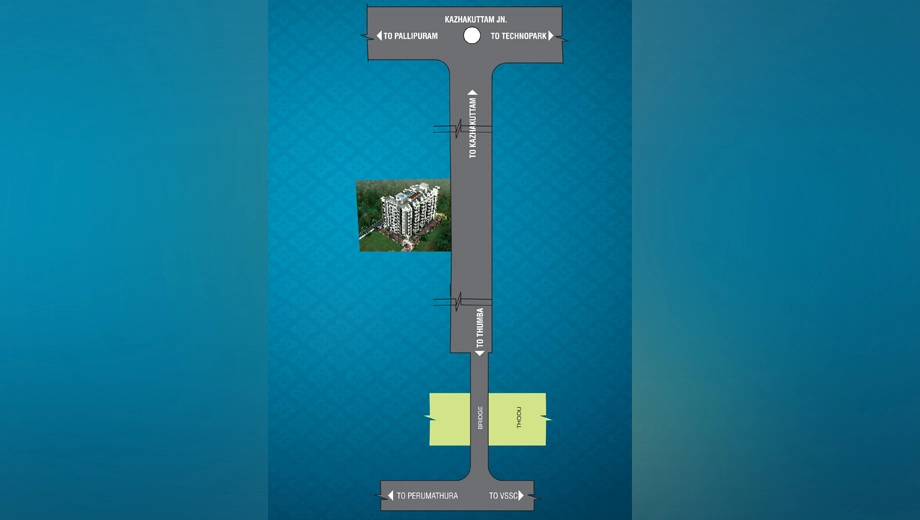 Location of Sanroyal Astoria in Menamkulam, Thiruvananthapuram - Image 429583